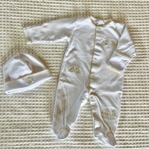 Kissy Kissy Hatchlings Footie & Hat Set - NWOT